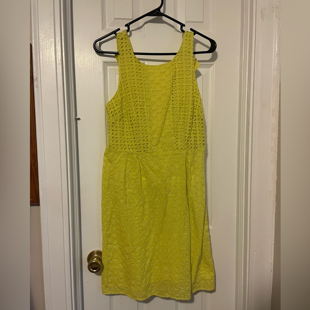 Gently used Old Navy yellow midi sun dress sz 4